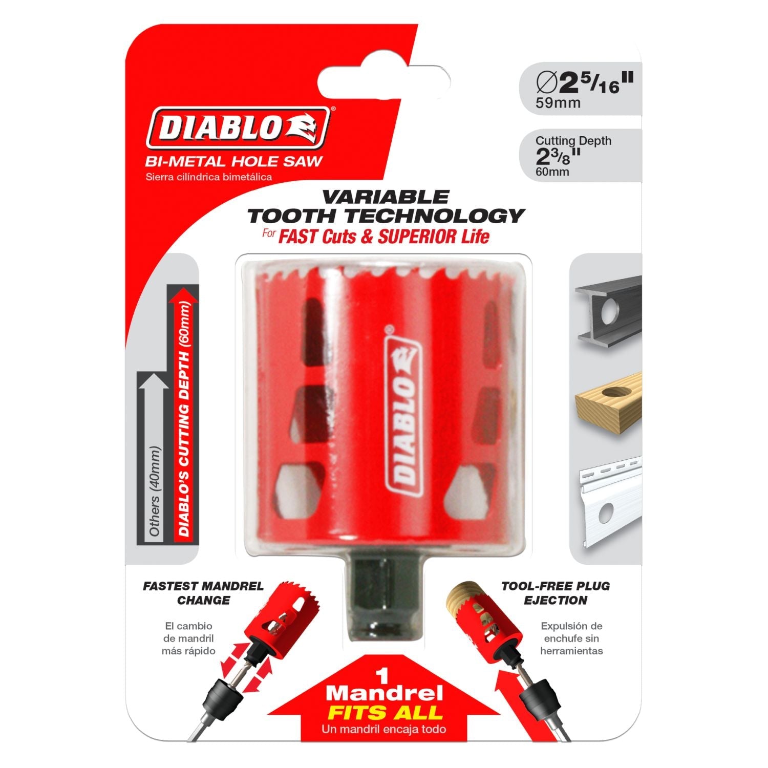 Diablo DHS2312 2-5/16 in. Hole Saw