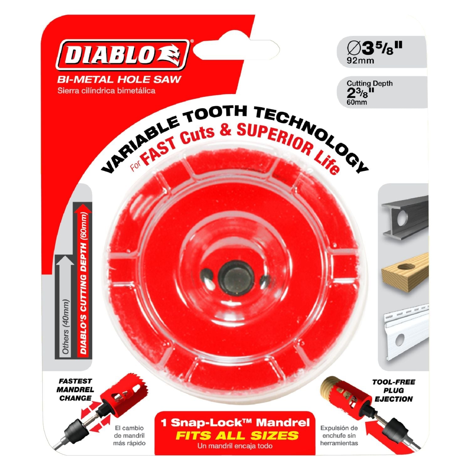 Diablo DHS3500 3-1/2 Inch Hole Saw