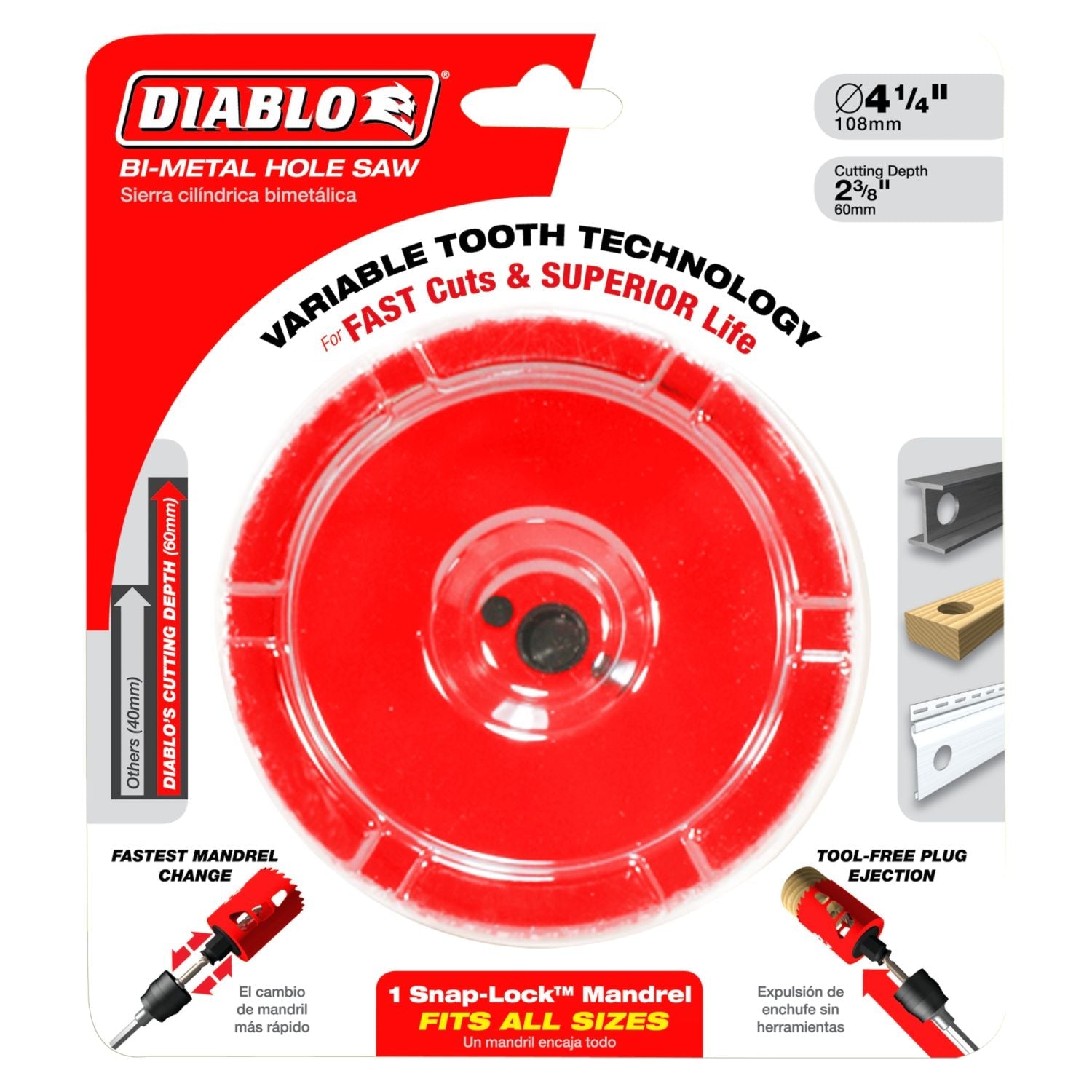 Diablo DHS4125 4-1/8 Inch Hole Saw