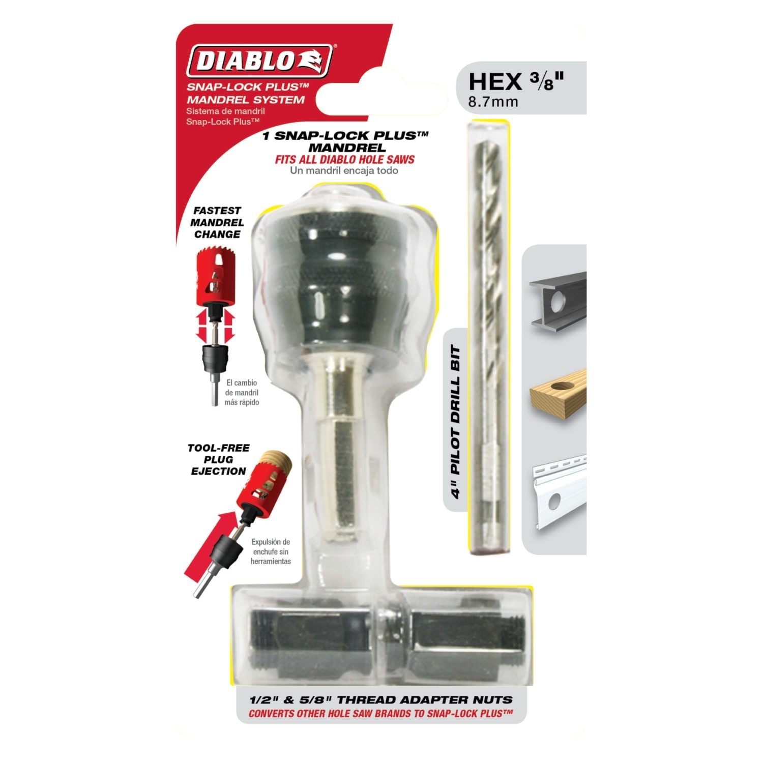 Diablo DHS4BITII 4 Inch Hole Saw Pilot Bit