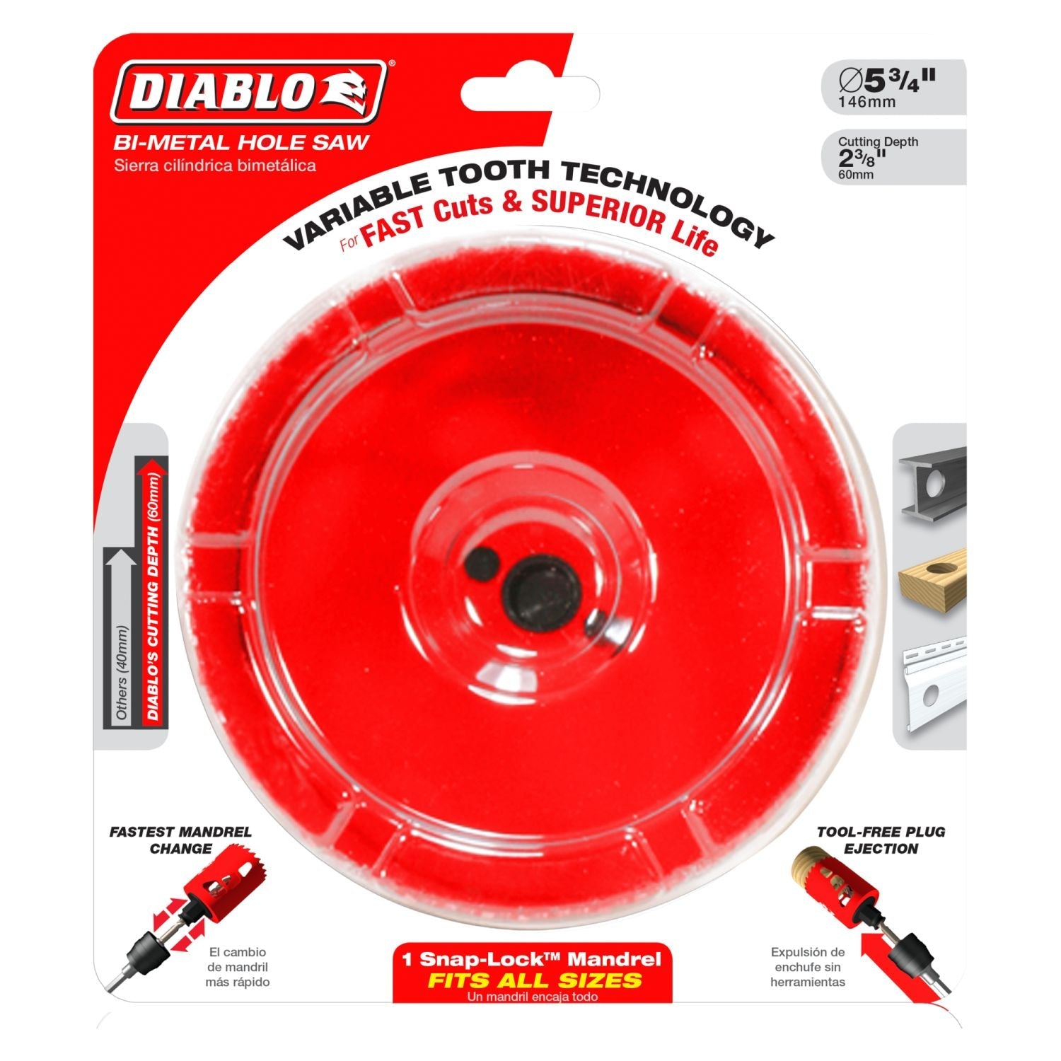 Diablo DHS5750 5-3/4 in. Hole Saw