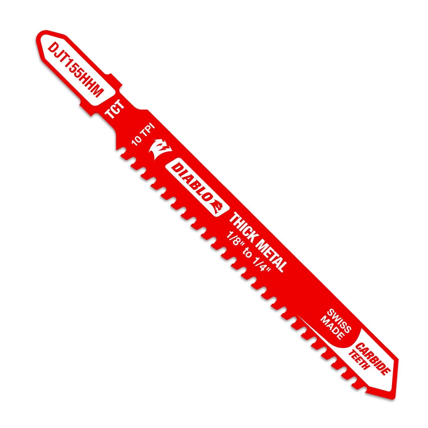 Diablo DJT155HHM 3-3/5 in. 10TPI Carbide Jig Saw Blade for Thick Metal