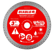 Diablo DMADC0300 3 in. Diamond Continuous Rim Masonry Cut-Off Disc