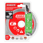 Diablo DMADC0500 5 Inch Diamond Continuous Rim Cut-Off Discsfor Masonry