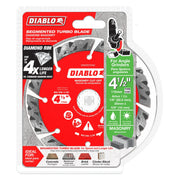 Diablo DMADST0450 4-1/2 Inch Diamond Segmented Turbo Cut-Off Discs for Masonry