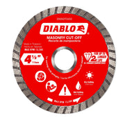 Diablo DMADT0450 4-1/2 in. Diamond Turbo Masonry Cut-Off Disc