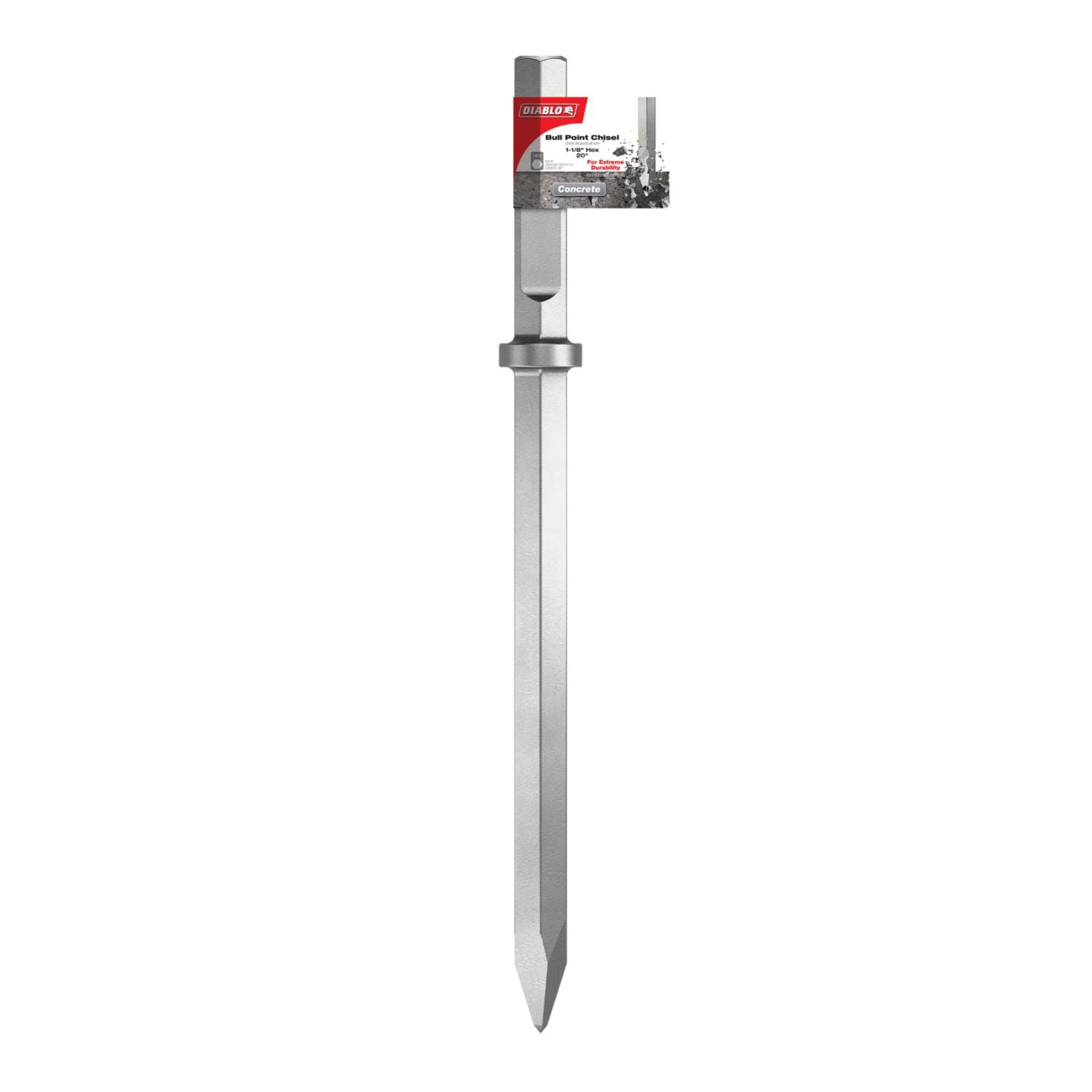 Diablo DMAHX118CH110 1-1/8 in. Hex Bull Point Chisel