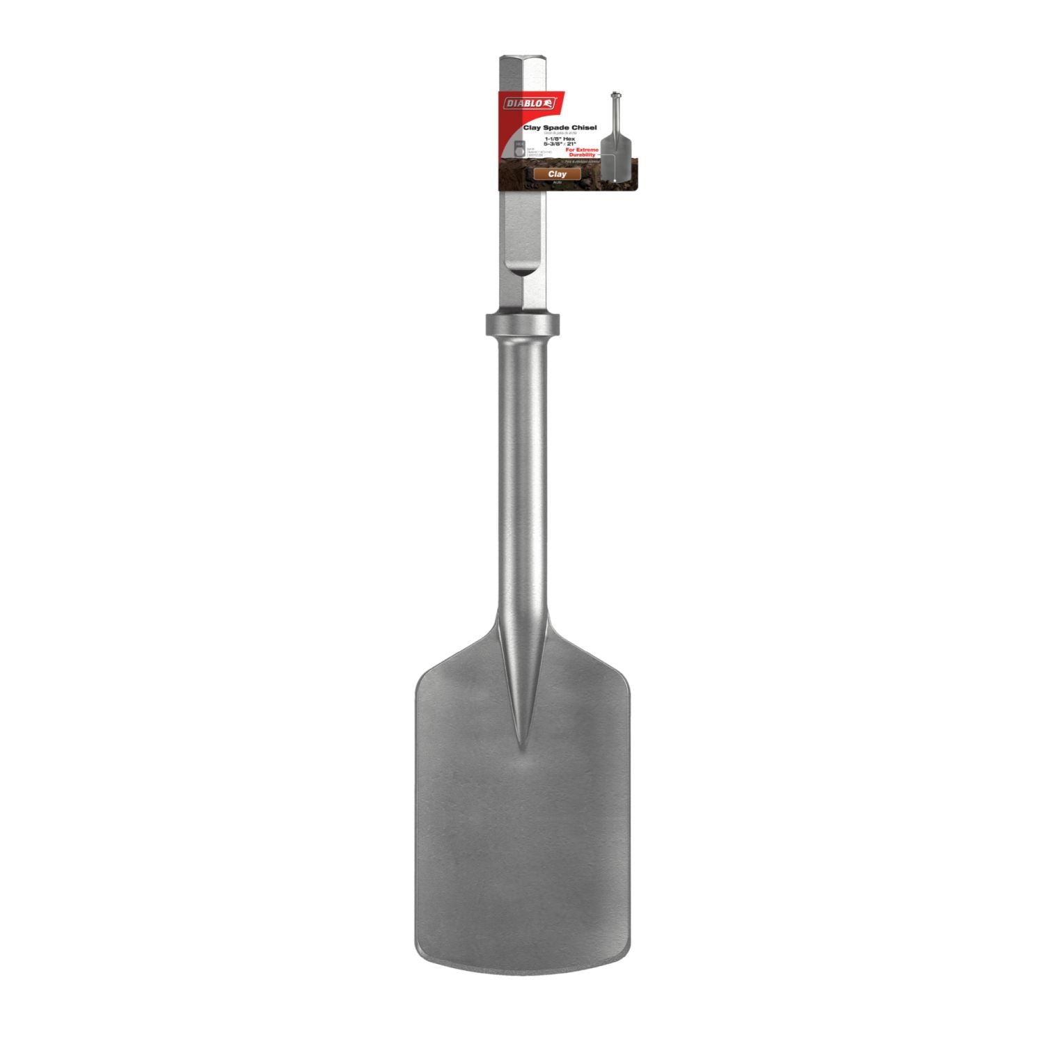 Diablo DMAHX118CH140 1-1/8 in. Hex Clay Spade Chisel