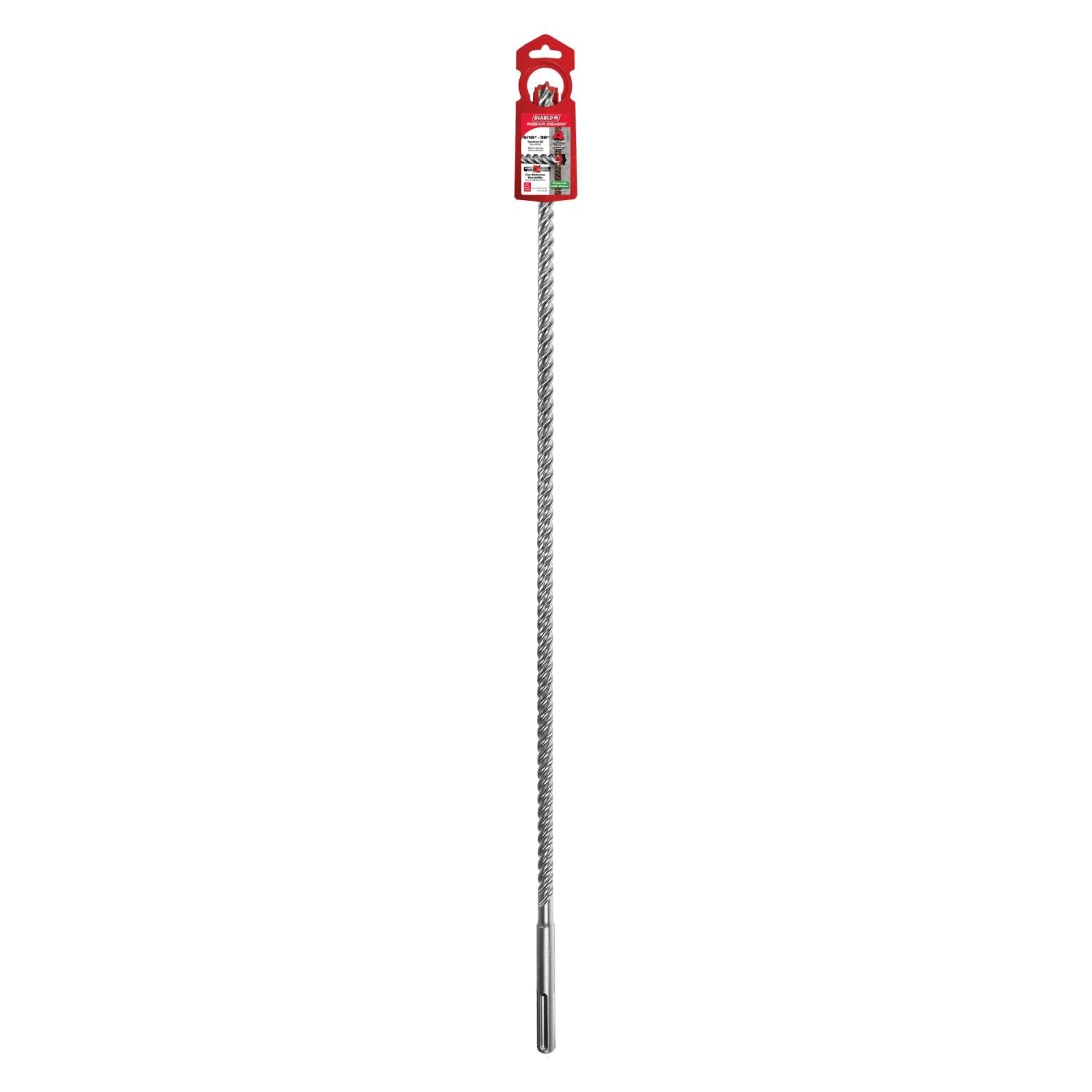Diablo DMAMX1080 9/16 Inch x 31 Inch x 36 Inch Rebar Demon SDS-Max 4-Cutter Full Carbide Head Hammer Drill Bit