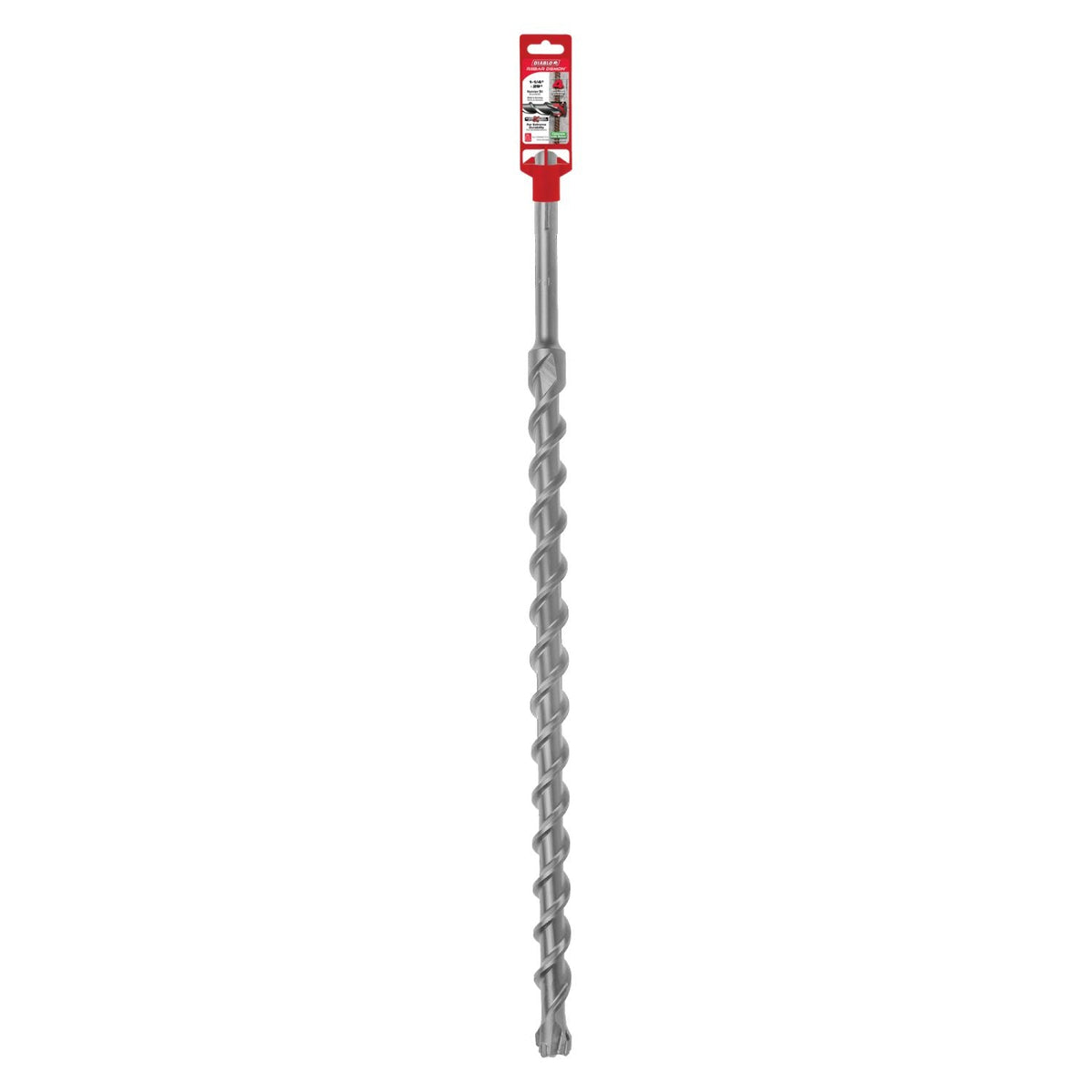 Diablo DMAMX1310 1-1/4 Inch x 24 Inch x 29 Inch Rebar Demon SDS-Max 4-Cutter Carbide-Tipped Hammer Drill Bit