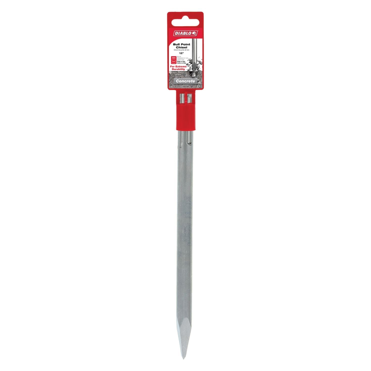 Diablo DMAMXCH1180 12 Inch SDS-Max Bull Point Chisel