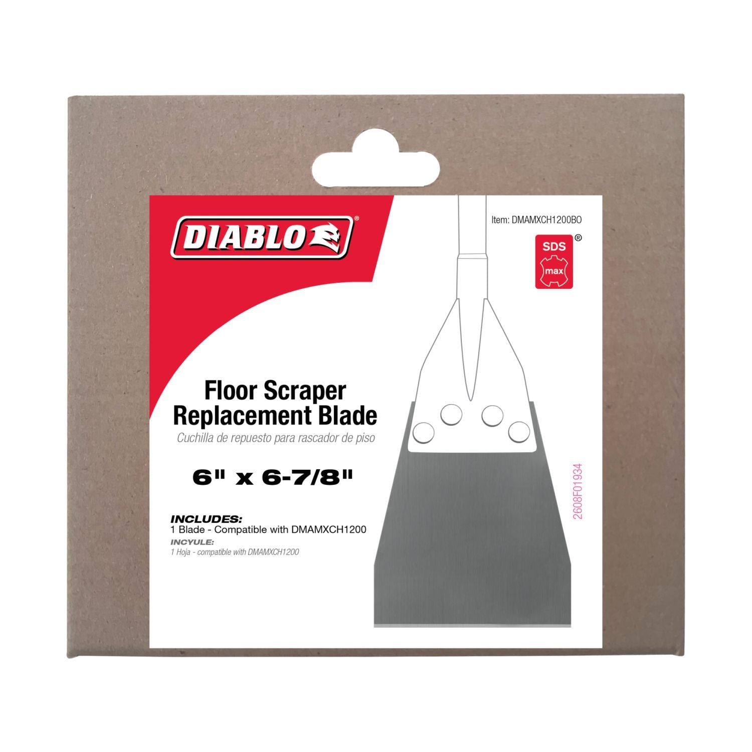 Diablo DMAMXCH1200BO SDS-Max Floor Scraper Replacement Blade (for DMAMXCH1200)