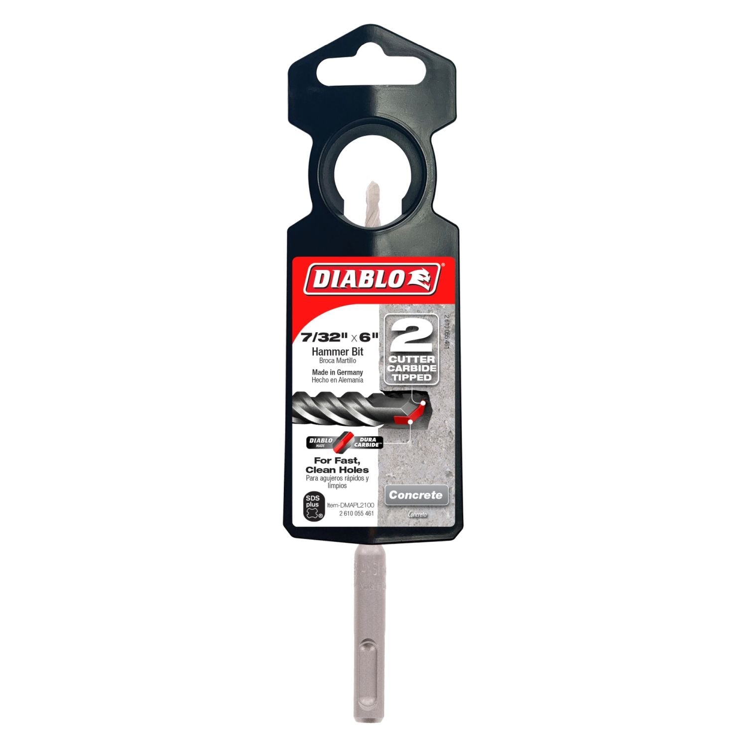 Diablo DMAPL2100 7/32 Inch x 4 Inch x 6 Inch SDS-Plus 2-Cutter