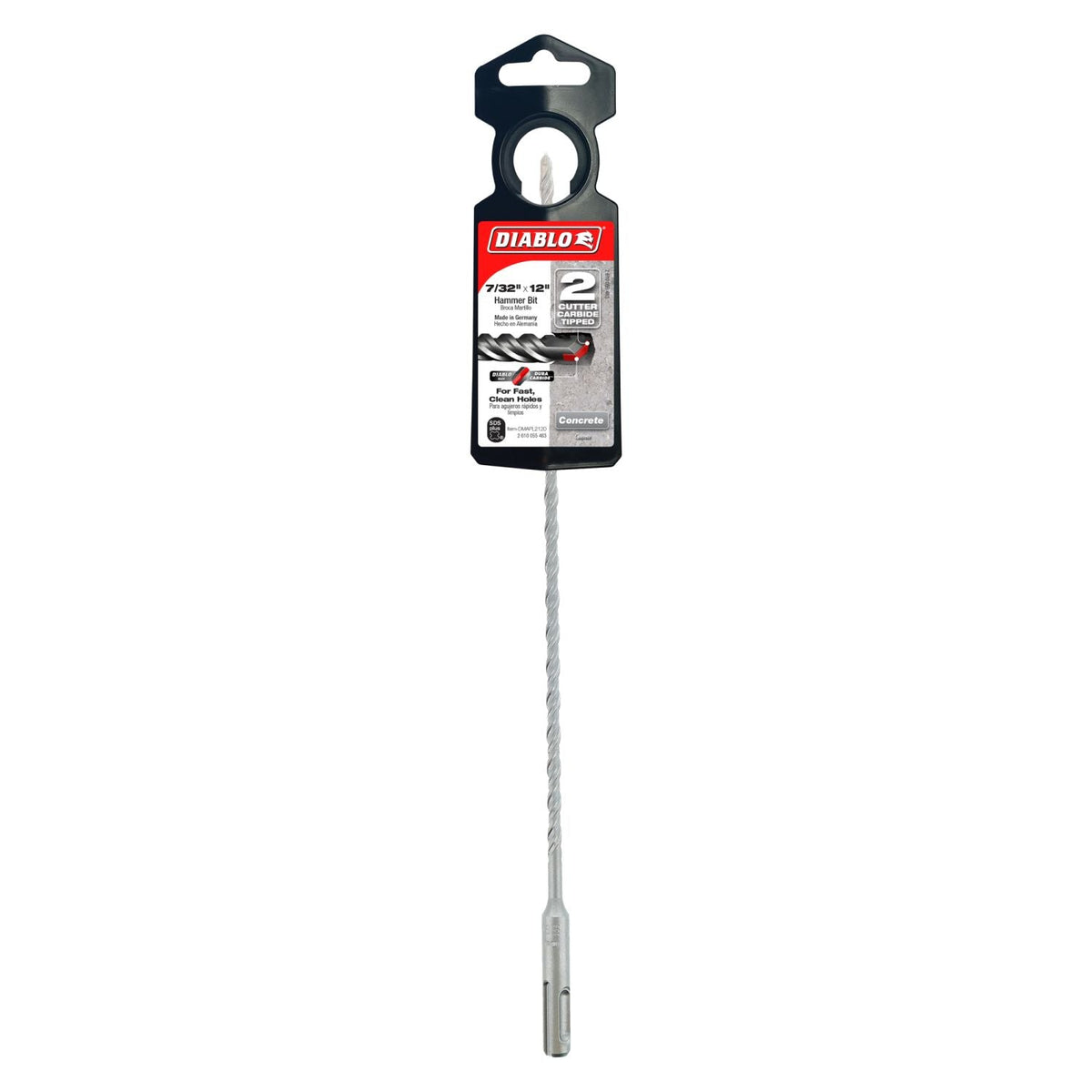 Diablo DMAPL2120 7/32 Inch x 10 Inch x 12 Inch SDS-Plus 2-Cutter