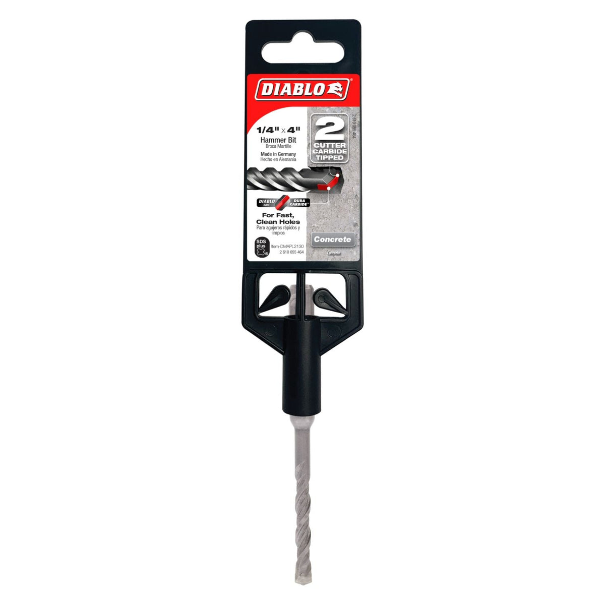 Diablo DMAPL2130 1/4 Inch x 2 Inch x 4 Inch SDS-Plus 2-Cutter