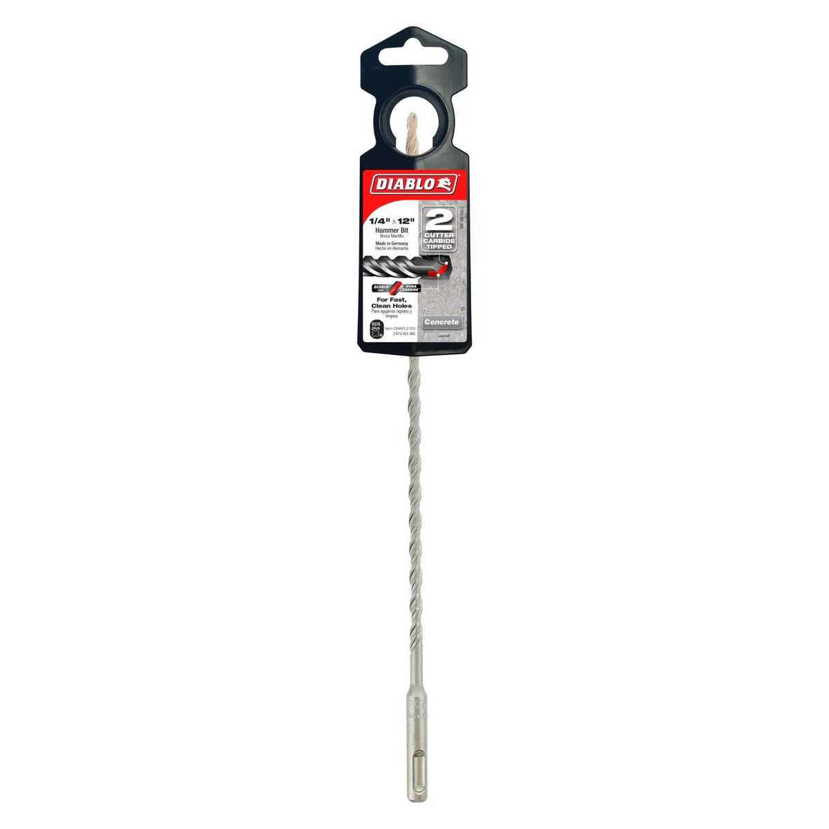 Diablo DMAPL2160 1/4 Inch x 10 Inch x 12 Inch SDS-Plus 2-Cutter