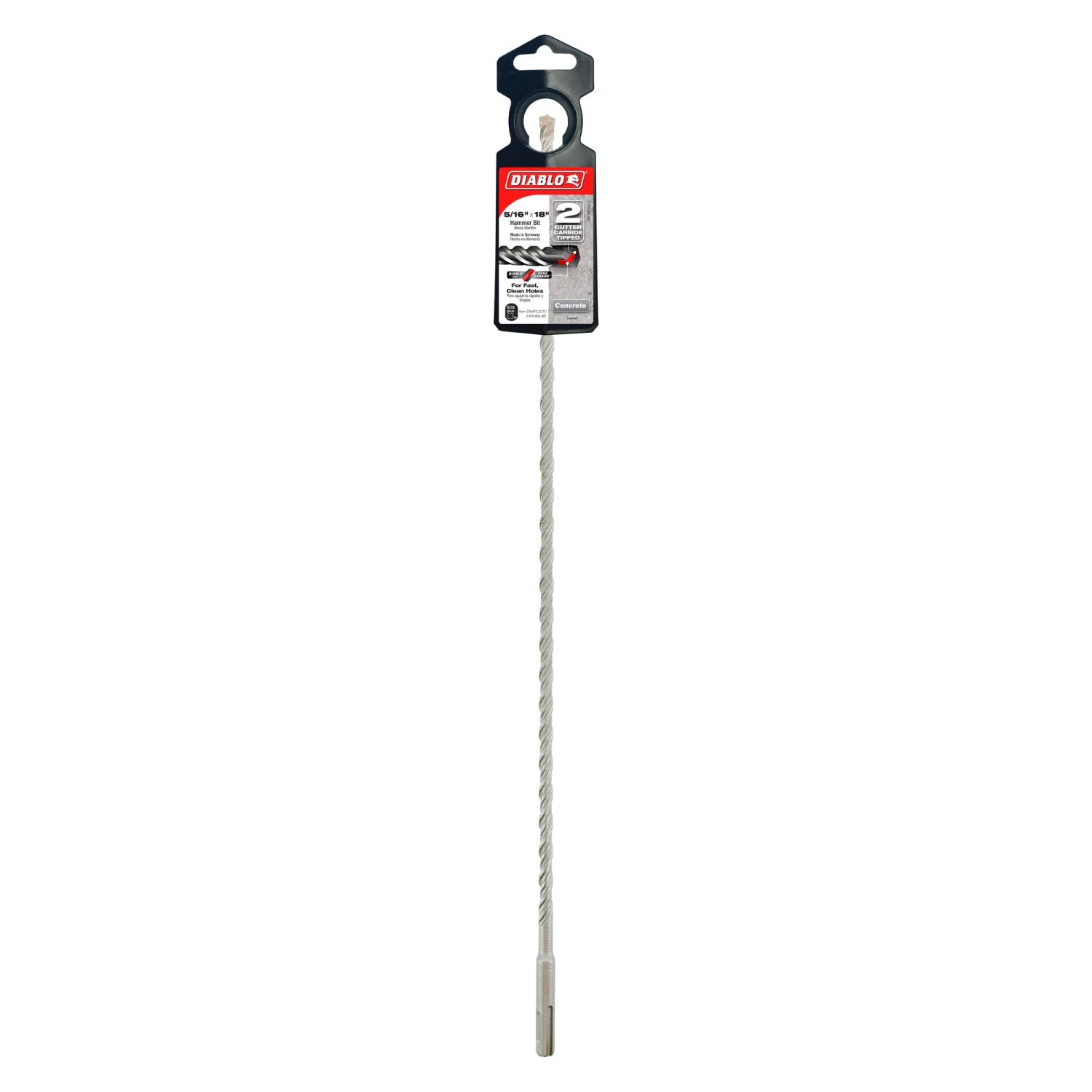 Diablo DMAPL2210 5/16 Inch x 16 Inch x 18 Inch SDS-Plus 2-Cutter