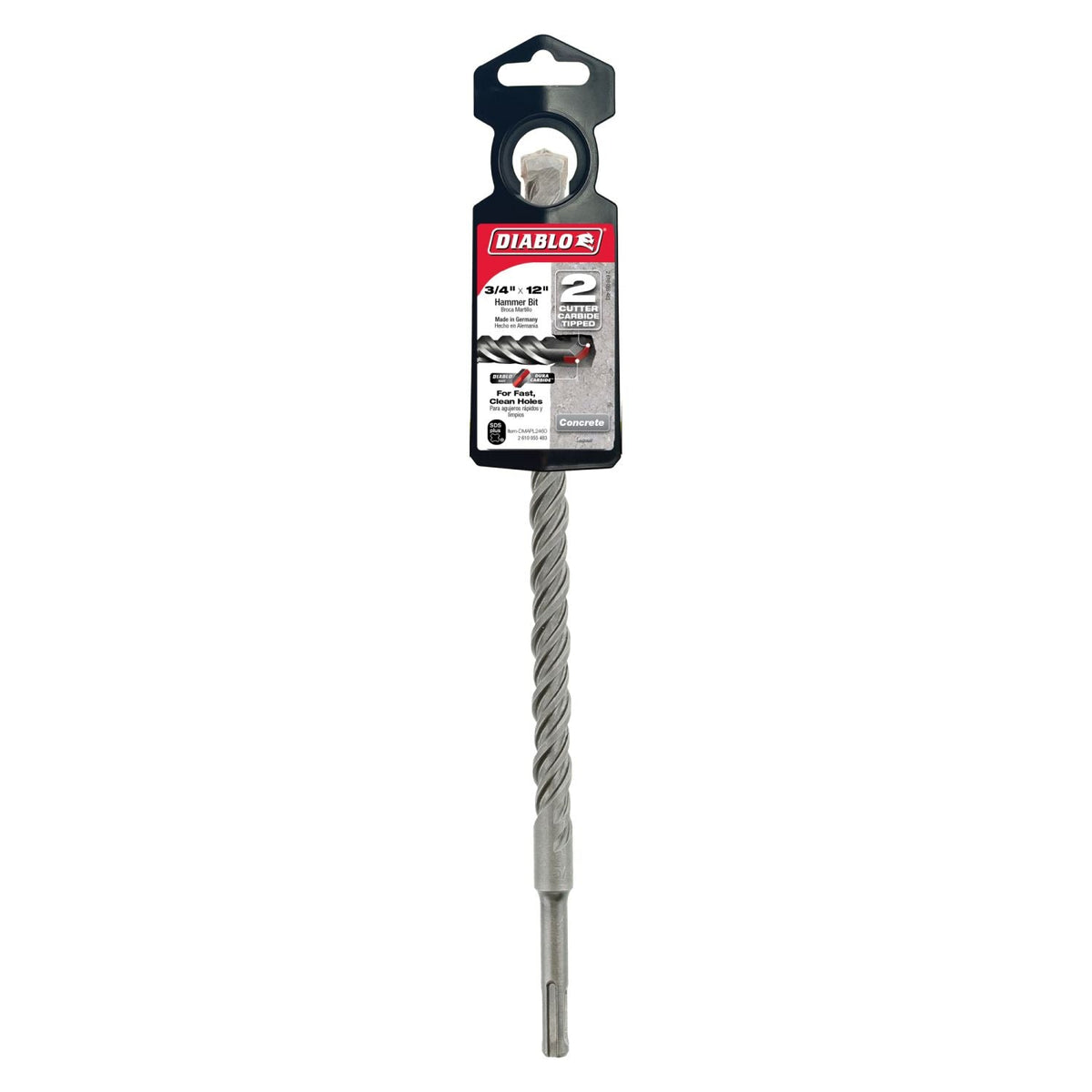 Diablo DMAPL2460 3/4 Inch x 10 Inch x 12 Inch SDS-Plus 2-Cutter