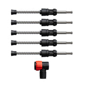 Diablo DMAPLA4410-S6 5/16-in. x 4"x 9-in. AMPED Rebar Demon SDS-Plus 4-Cutter Full Carbide Head Dust Extraction Hammer Drill Bit, 5-Pack