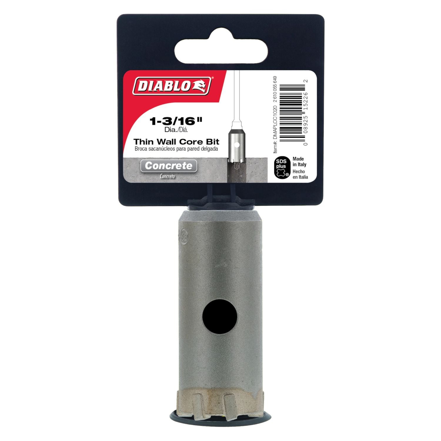 Diablo DMAPLCC1020 1-3/16 Inch SDS-Plus Thin Wall Carbide Tipped Core Bit
