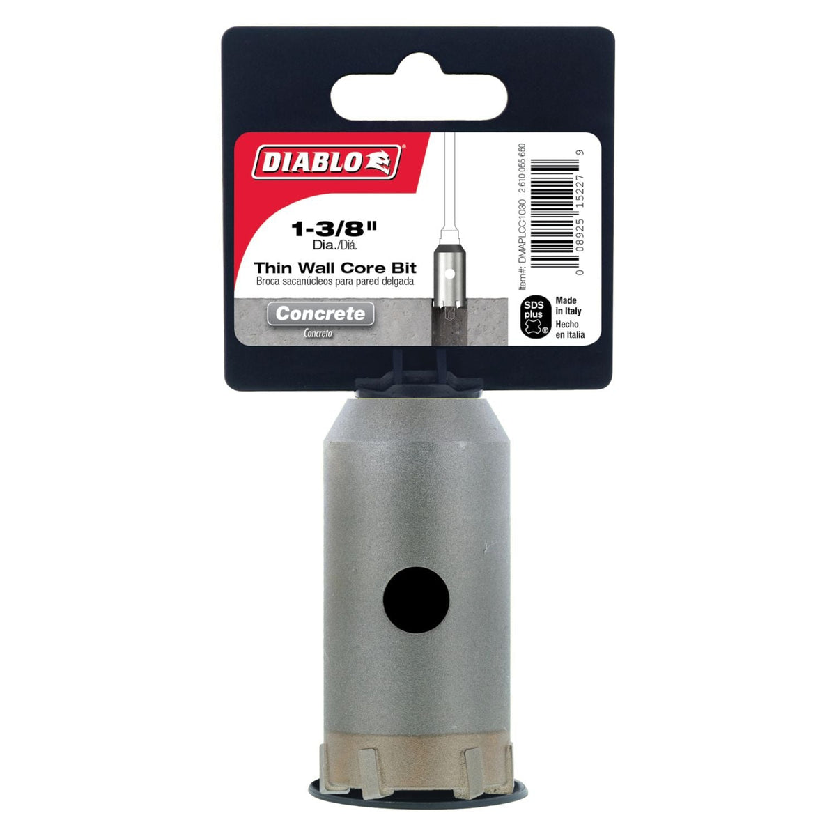 Diablo DMAPLCC1030 1-3/8 Inch SDS-Plus Thin Wall Carbide Tipped Core Bit