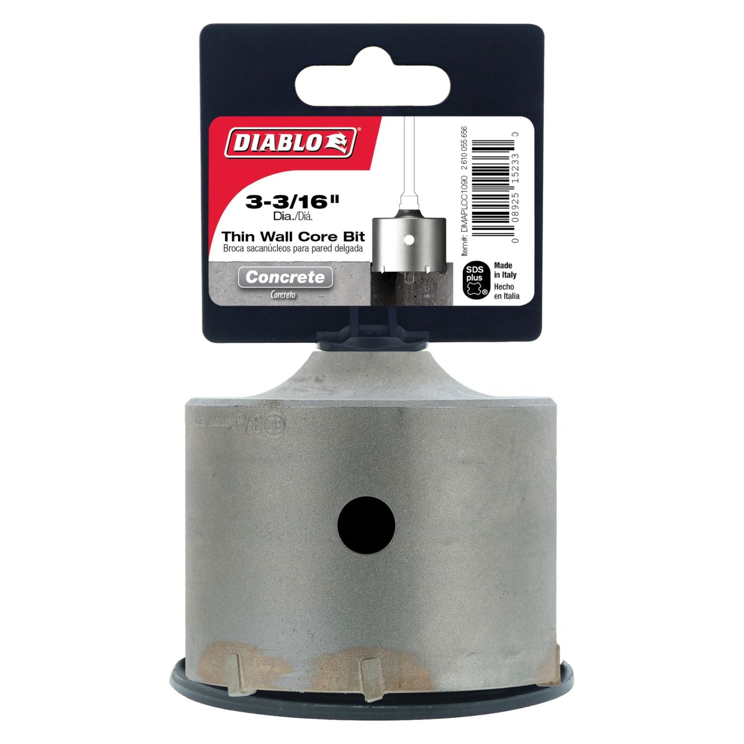 Diablo DMAPLCC1090 3-3/16 Inch SDS-Plus Thin Wall Carbide Tipped Core Bit