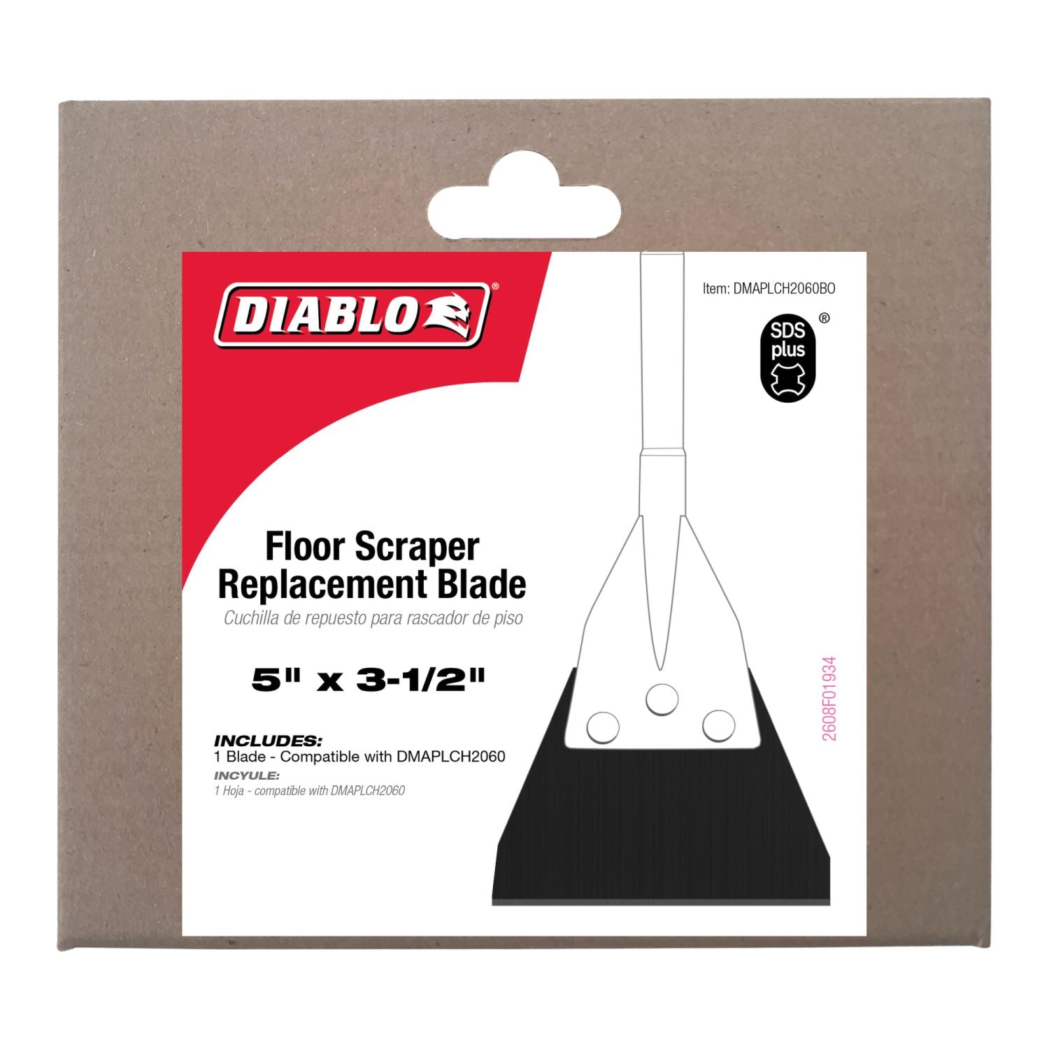 Diablo DMAPLCH2060BO SDS-Plus Floor Scraper Replacement Blade (for DMAPLCH2060)