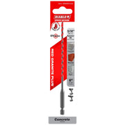 Diablo DMARG1020 5/32 Inch x 3 Inch x 6 Inch SPEEDemon Red Granite Carbide Tipped Hammer Drill Bit