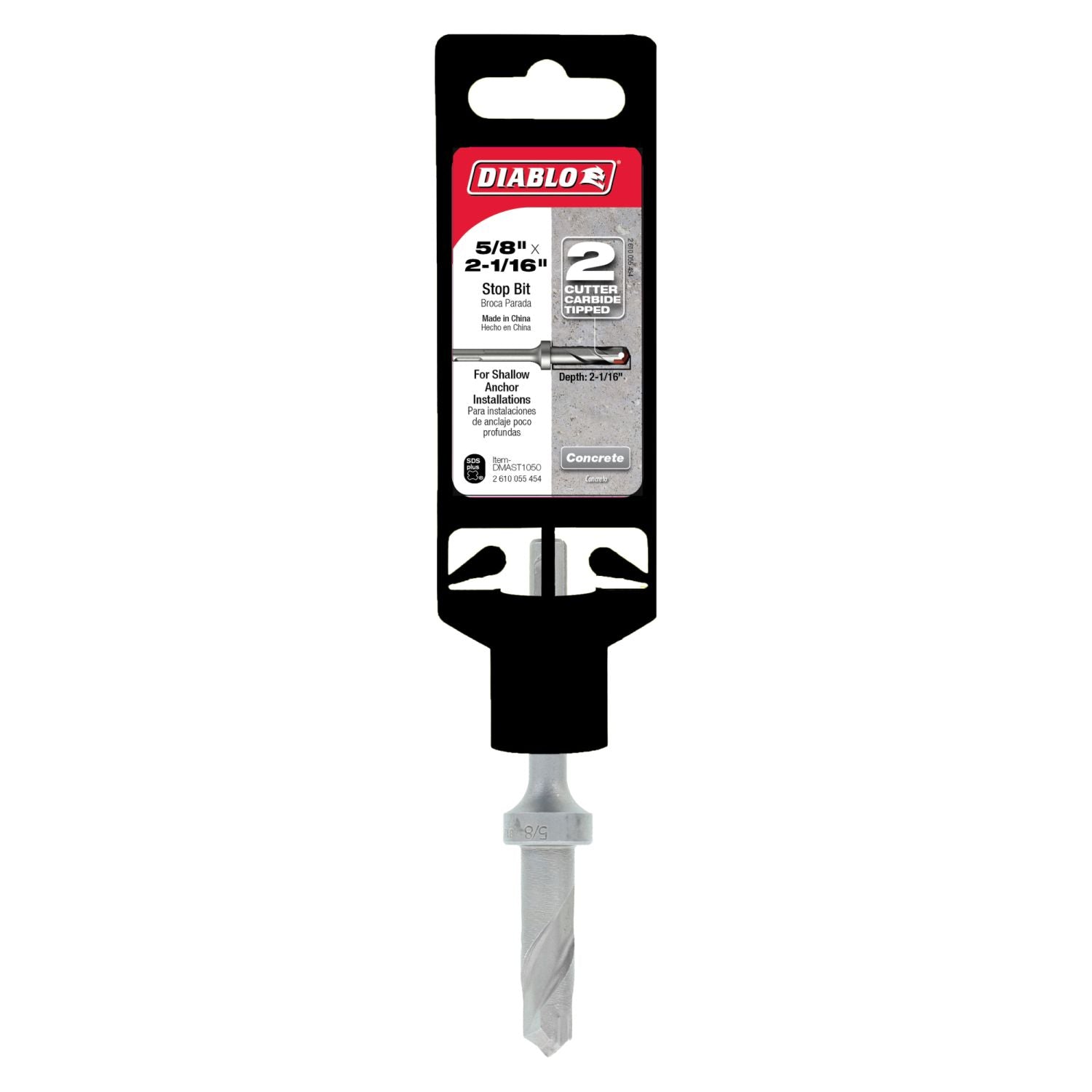 Diablo DMAST1050 5/8 Inch x 2-1/16 Inch SDS-Plus 2-Cutter