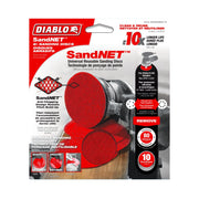 Diablo DND060080H10I 6 Inch 80 Grit SandNet Discs with Connection Pad , 10-Pack