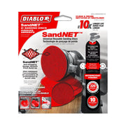 Diablo DND060320H10I 6 Inch 320 Grit SandNet Discs with Connection Pad , 10-Pack