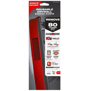 Diablo DNS431080H05G 4-3/16-inch x 11-1/4-inch 80-Grit (Coarse) SandNET Reusable Drywall Sanding Sheet, 5-Piece