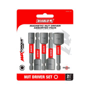 Diablo DNTSL-S5 2-9/16 Inch Magnetic Nut Setter Assorted Pack , 5-Piece