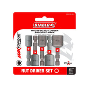 Diablo DNTSS-S5 1-7/8 Inch Magnetic Nut Setter Assorted Pack , 5-Piece