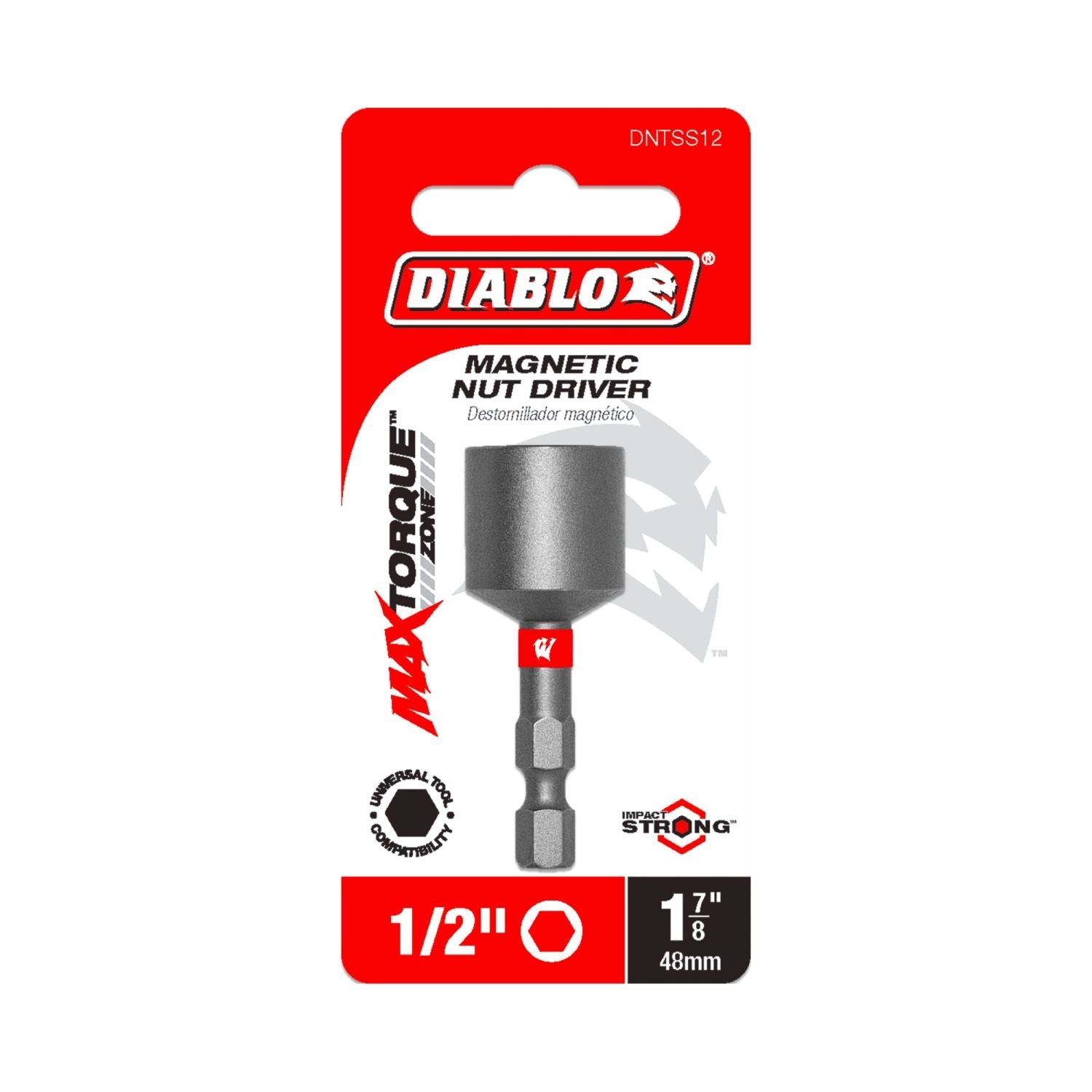 Diablo DNTSS12 1/2 Inch x 1-7/8 Inch Magnetic Nut Setter