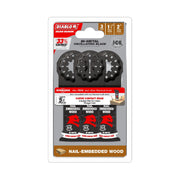 Diablo DOS125BW3 1-1/4-Inch Starlock Bi-Metal Oscillating Blades for Nail-Embedded Wood, 3-Pack