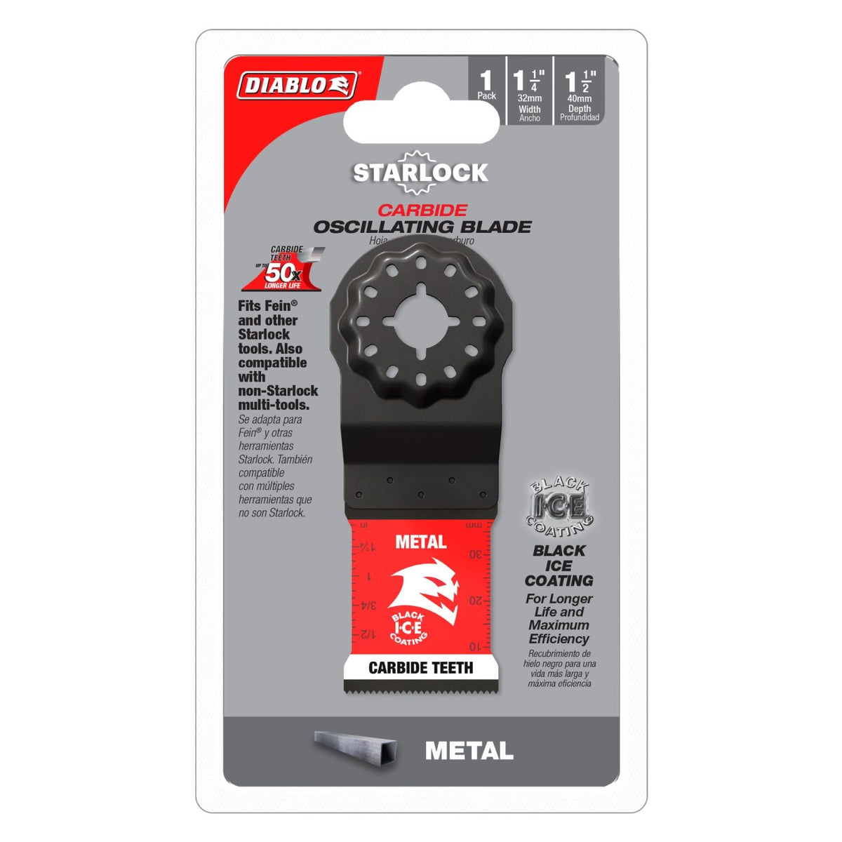 Diablo DOS125CF 1-1/4 in. Starlock Carbide Oscillating Blade for Metal