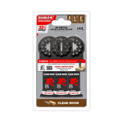 Diablo DOS125JBW3 1-1/4-Inch Starlock Bi-Metal Oscillating Blades for Clean Wood, 3-Pack