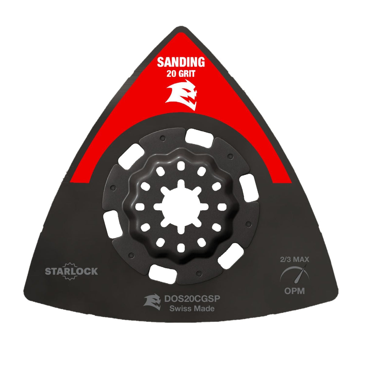 Diablo DOS20CGSP 3-1/2 in. 20-Grit Starlock Carbide Grit Oscillating Sanding Plate
