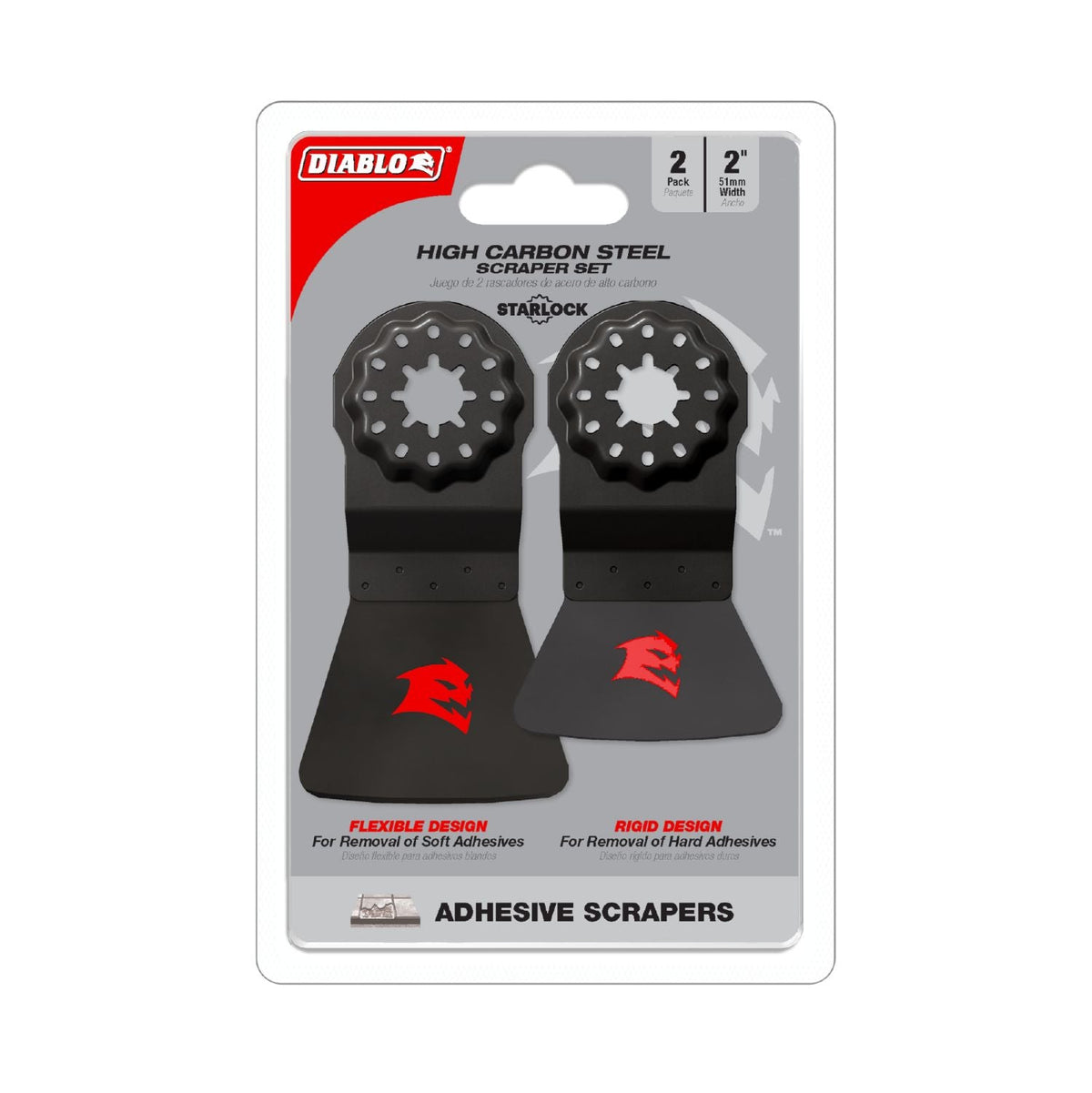 Oscillating Scraper Diablo DOSSCRP2 Starlock High Carbon Steel Oscillating Scraper Set for ...
