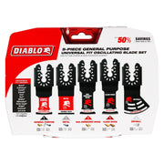 Diablo DOU5S Universal Fit General Purpose Oscillating Blades, 5-Piece Set