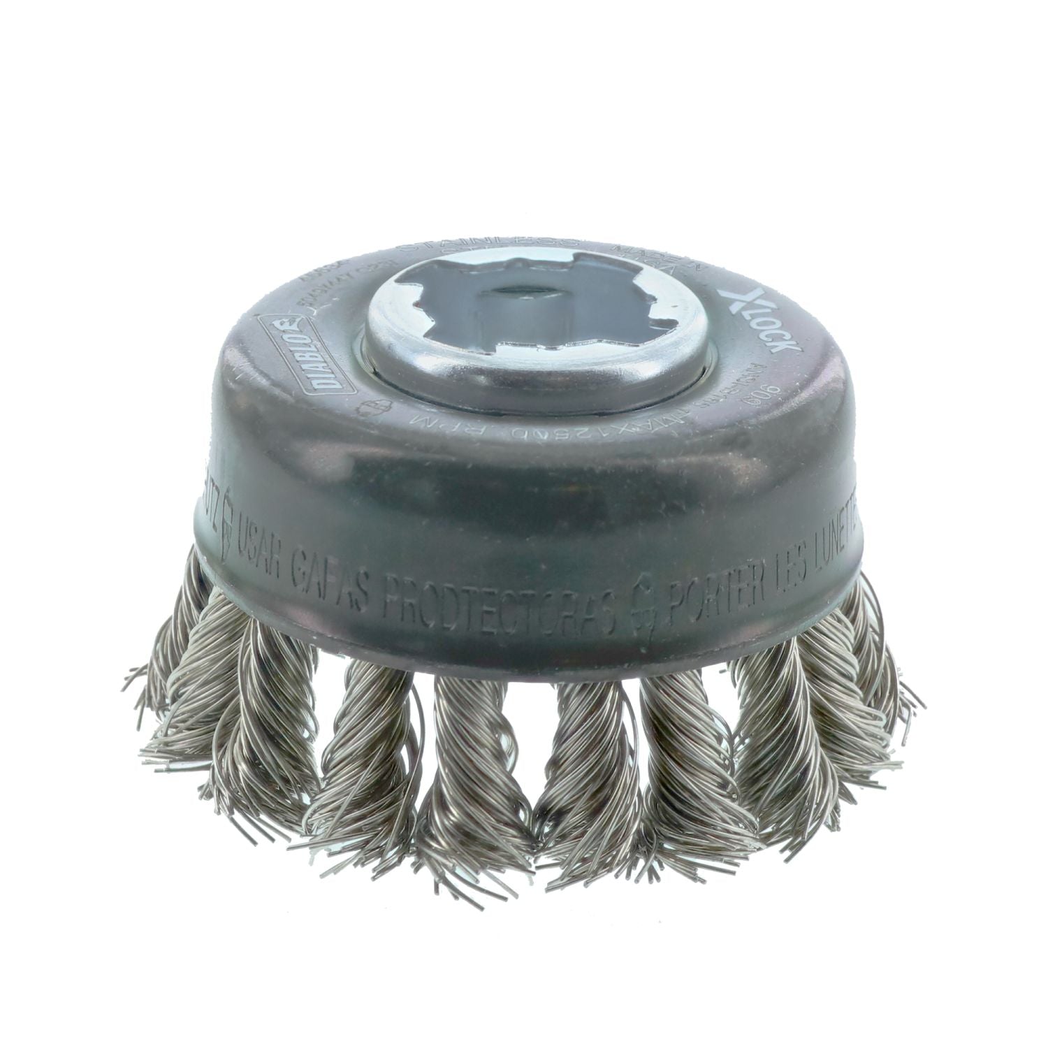 Diablo DPB275XKCS01F 2-3/4 Inch X-LOCK Stainless Steel Knot Cup Brush