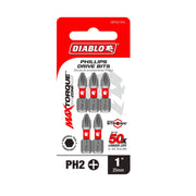 Diablo DPH21P5 1 Inch #2 Phillips Drive Bits , 5-Pack