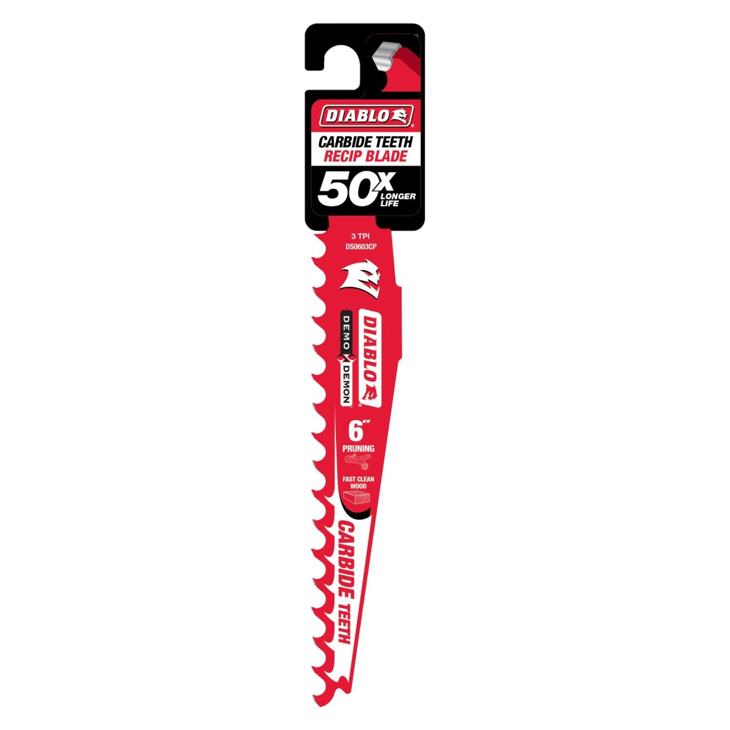 Diablo DS0603CP 6-Inch Carbide Tipped Pruning and Clean Wood Recip Blade