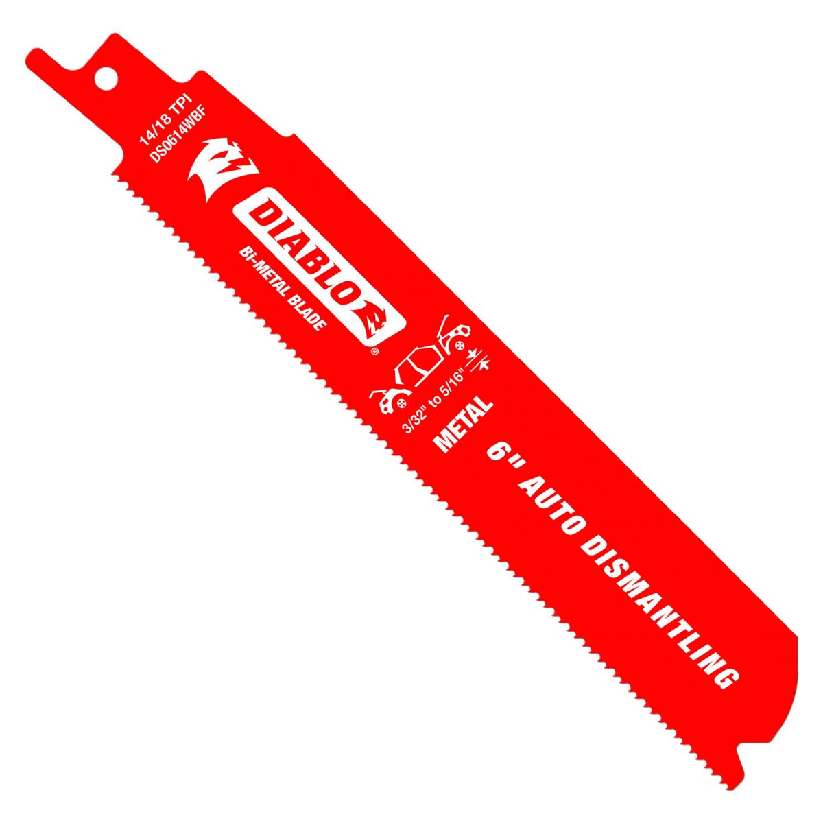 Diablo DS0614WBF25 6 in. Bi-Metal Recip Blade for Auto Dismantling (25-Pack)