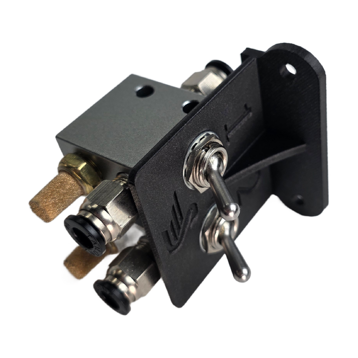 Swan VacQswitch Double VTSRV2 angled view showing toggles and fittings