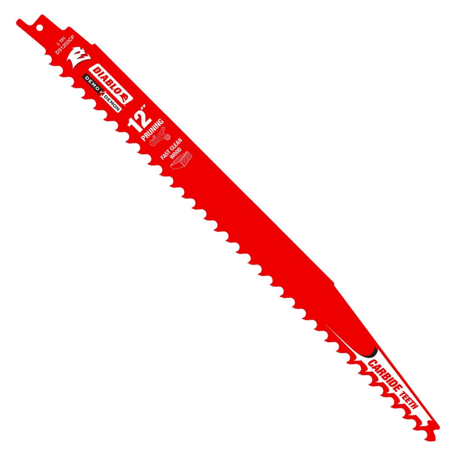 Diablo DS1203CP 12-Inch Carbide Tipped Pruning and Clean Wood Recip Blade
