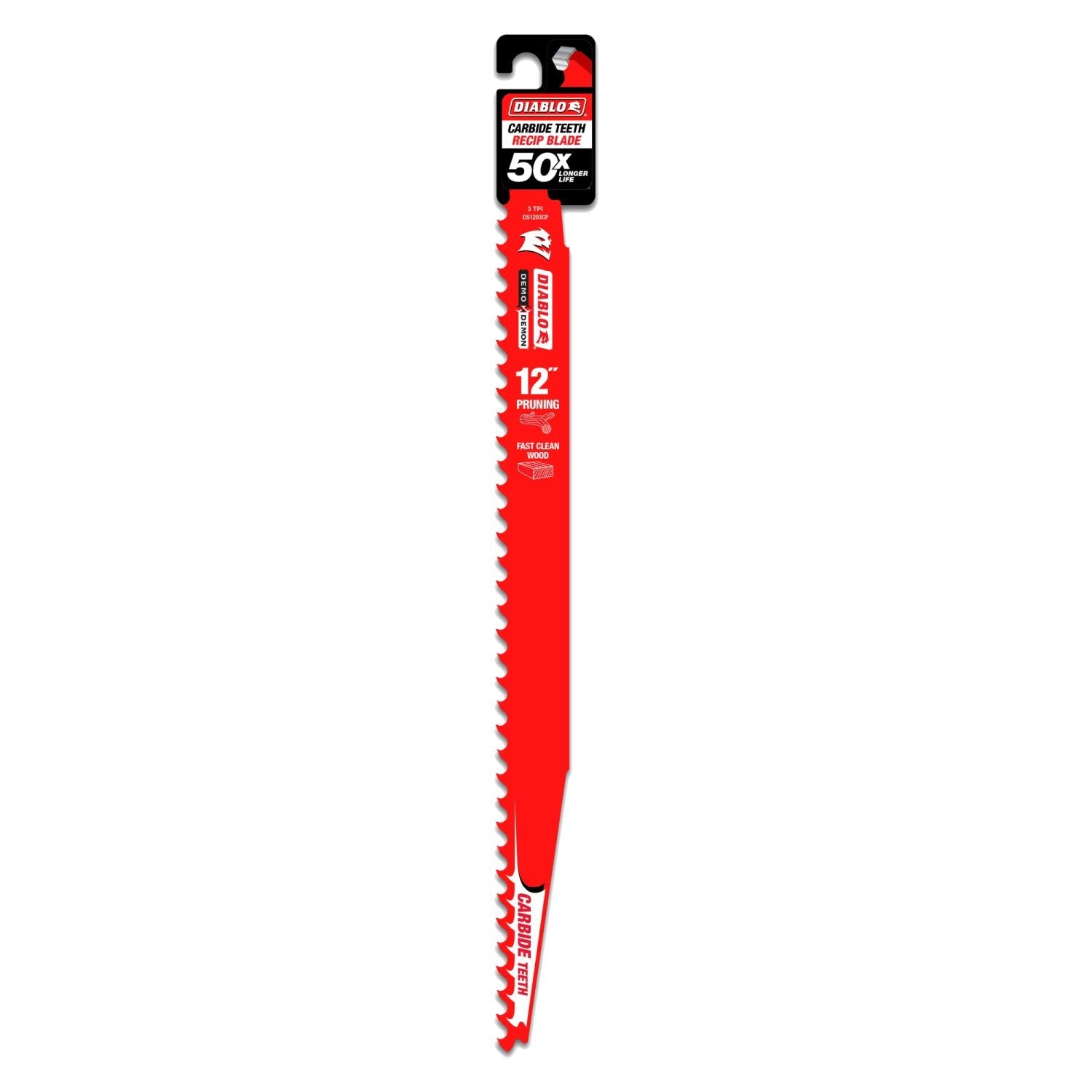 Diablo DS1203CP 12-Inch Carbide Tipped Pruning and Clean Wood Recip Blade