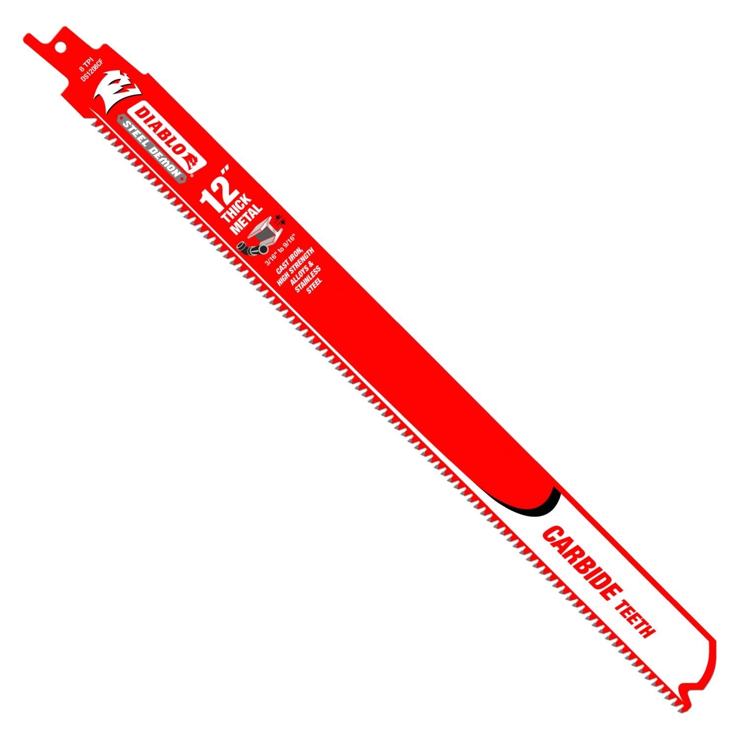 Diablo DS1208CF 12-Inch Steel Demon Carbide Recip Blades for Thick Metal