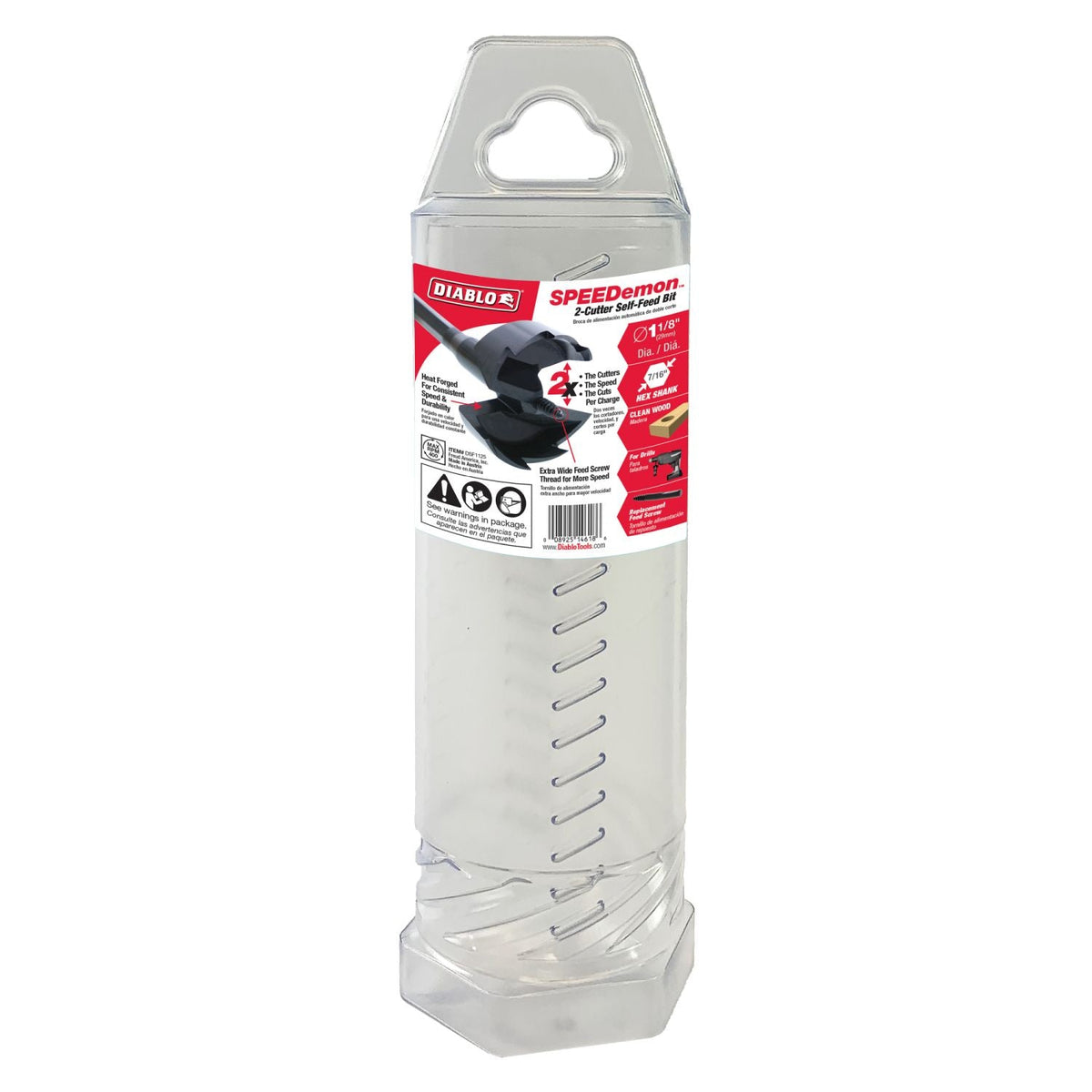 Diablo DSF1125 1-1/8 Inch Dia. SPEEDemon Self Feed Bit